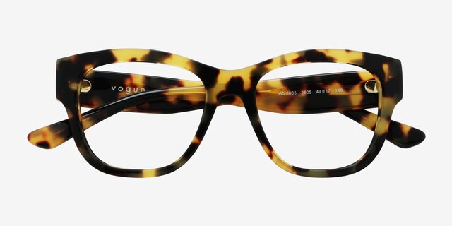 Vogue Eyewear VO5605 Tortoise AcetateEyeglass Frames from EyeBuyDirect, Closed View