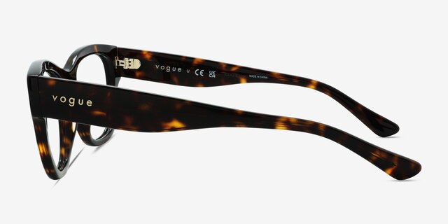 Vogue Eyewear VO5605 Dark Tortoise AcetateEyeglass Frames from EyeBuyDirect, Side View