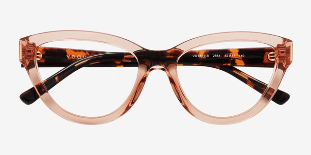 Vogue Eyewear VO5610B Coral Eco-friendlyEyeglass Frames from EyeBuyDirect, Closed View