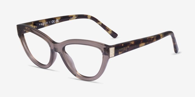 Vogue Eyewear VO5610B Brown Eco-friendlyEyeglass Frames from EyeBuyDirect, Angle View