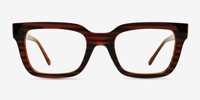 Vogue Eyewear VO5611B Striped Eco-friendlyEyeglass Frames from EyeBuyDirect, Front View