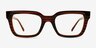 Vogue Eyewear VO5611B Striped Eco-friendlyEyeglass Frames from EyeBuyDirect, Front View