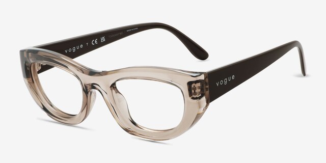 Vogue Eyewear VO5615 Brown Eco-friendlyEyeglass Frames from EyeBuyDirect, Angle View