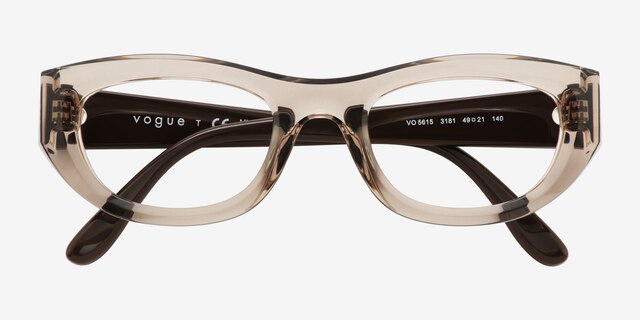 Vogue Eyewear VO5615 Brown Eco-friendlyEyeglass Frames from EyeBuyDirect, Closed View