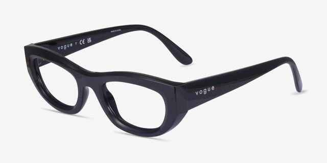Vogue Eyewear VO5615 Black Eco-friendlyEyeglass Frames from EyeBuyDirect, Angle View