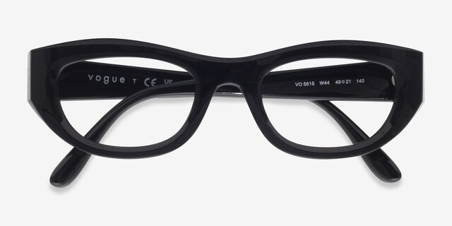 Vogue Eyewear VO5615 Black Eco-friendlyEyeglass Frames from EyeBuyDirect, Closed View