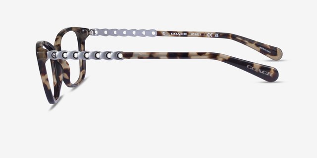 Coach HC6121 Gray Green Tortoise AcetateEyeglass Frames from EyeBuyDirect, Side View