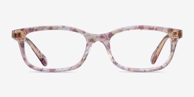 Coach HC6174 Pink Floral AcetateEyeglass Frames from EyeBuyDirect, Front View