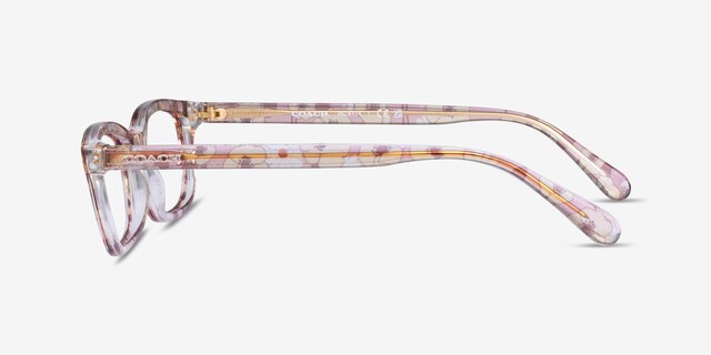 Coach HC6174 Pink Floral AcetateEyeglass Frames from EyeBuyDirect, Side View