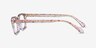Coach HC6174 Pink Floral AcetateEyeglass Frames from EyeBuyDirect, Side View