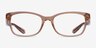 Coach HC6181 Transparent Brown AcetateEyeglass Frames from EyeBuyDirect, Front View