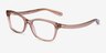 Coach HC6181 Transparent Brown AcetateEyeglass Frames from EyeBuyDirect, Angle View