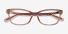 Coach HC6181 Transparent Brown AcetateEyeglass Frames from EyeBuyDirect, Closed View