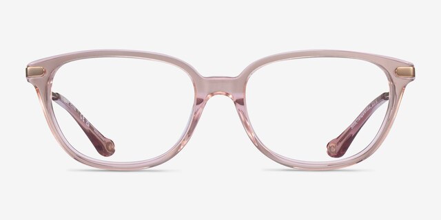 Coach HC6185 Transparent Blush AcetateEyeglass Frames from EyeBuyDirect, Front View