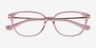 Coach HC6185 Transparent Blush AcetateEyeglass Frames from EyeBuyDirect, Closed View