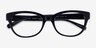 Coach HC6187 Shiny Black AcetateEyeglass Frames from EyeBuyDirect, Closed View