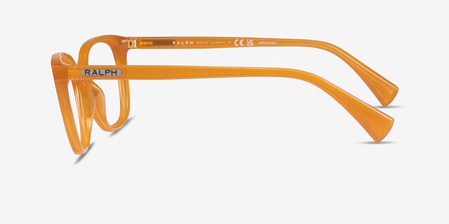 Ralph RA7110 Light Orange PlasticEyeglass Frames from EyeBuyDirect, Side View