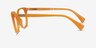 Ralph RA7110 Light Orange PlasticEyeglass Frames from EyeBuyDirect, Side View