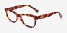 Ralph RA7113 Tortoise Floral PlasticEyeglass Frames from EyeBuyDirect, Angle View