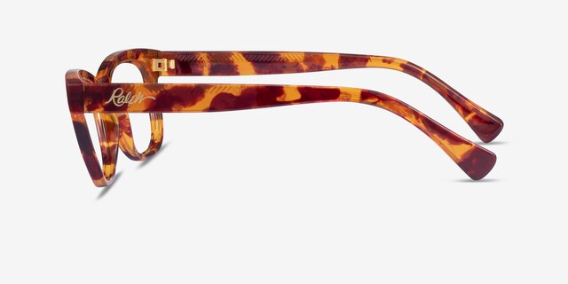 Ralph RA7113 Tortoise Floral PlasticEyeglass Frames from EyeBuyDirect, Side View
