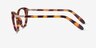Ralph RA7121 Brown Tortoise PlasticEyeglass Frames from EyeBuyDirect, Side View