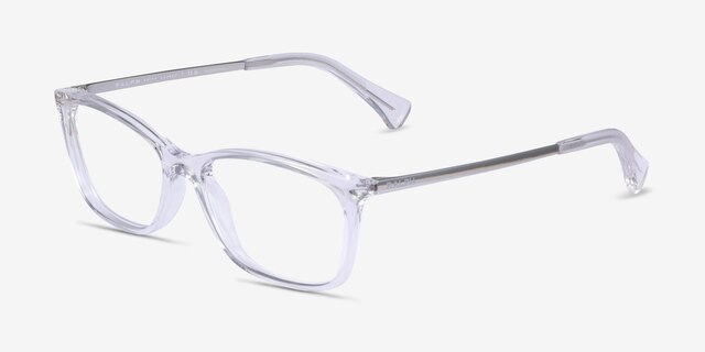 Ralph RA7130 Clear PlasticEyeglass Frames from EyeBuyDirect, Angle View
