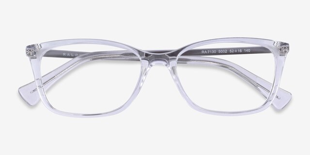 Ralph RA7130 Clear PlasticEyeglass Frames from EyeBuyDirect, Closed View