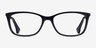 Ralph RA7130 Shiny Black PlasticEyeglass Frames from EyeBuyDirect, Front View