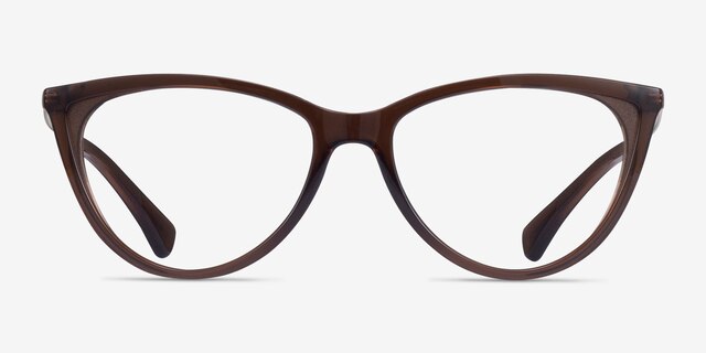 Ralph RA7131 Matte Chocolate PlasticEyeglass Frames from EyeBuyDirect, Front View