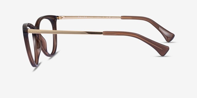 Ralph RA7131 Matte Chocolate PlasticEyeglass Frames from EyeBuyDirect, Side View
