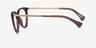 Ralph RA7131 Matte Chocolate PlasticEyeglass Frames from EyeBuyDirect, Side View
