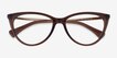 Ralph RA7131 Brown PlasticEyeglass Frames from EyeBuyDirect, Closed View