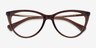 Ralph RA7131 Matte Chocolate PlasticEyeglass Frames from EyeBuyDirect, Closed View