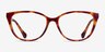 Ralph RA7135 Brown Floral PlasticEyeglass Frames from EyeBuyDirect, Front View