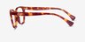 Ralph RA7135 Brown Floral PlasticEyeglass Frames from EyeBuyDirect, Side View