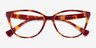 Ralph RA7135 Brown Floral PlasticEyeglass Frames from EyeBuyDirect, Closed View