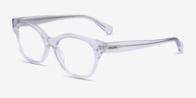 Ralph RA7141 Transparent Acétate Montures de lunettes de vue d'EyeBuyDirect, Vue d'Angle