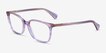 Ralph RA7142 Purple Floral AcetateEyeglass Frames from EyeBuyDirect, Angle View