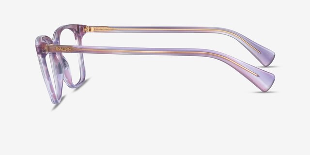 Ralph RA7142 Purple Floral AcetateEyeglass Frames from EyeBuyDirect, Side View