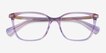 Ralph RA7142 Purple Floral AcetateEyeglass Frames from EyeBuyDirect, Closed View