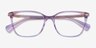 Ralph RA7142 Purple Floral AcetateEyeglass Frames from EyeBuyDirect, Closed View