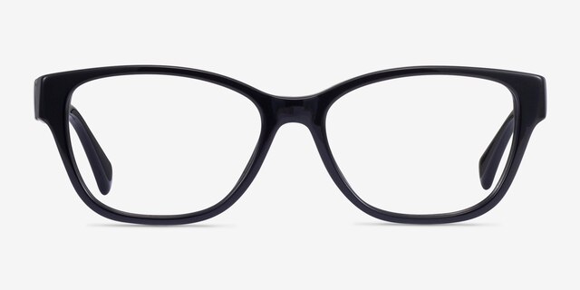 Ralph RA7150 Black AcetateEyeglass Frames from EyeBuyDirect, Front View