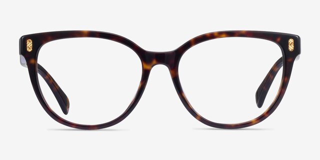 Ralph RA7153 Dark Tortoise AcetateEyeglass Frames from EyeBuyDirect, Front View