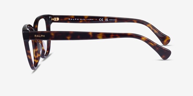 Ralph RA7153 Dark Tortoise AcetateEyeglass Frames from EyeBuyDirect, Side View