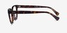 Ralph RA7153 Dark Tortoise AcetateEyeglass Frames from EyeBuyDirect, Side View