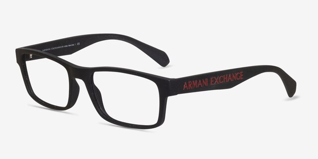 Armani Exchange AX3070 Black PlasticEyeglass Frames from EyeBuyDirect, Angle View