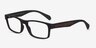 Armani Exchange AX3070 Black PlasticEyeglass Frames from EyeBuyDirect, Angle View