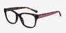 Coach HC6197U Dark Tortoise AcetateEyeglass Frames from EyeBuyDirect, Angle View