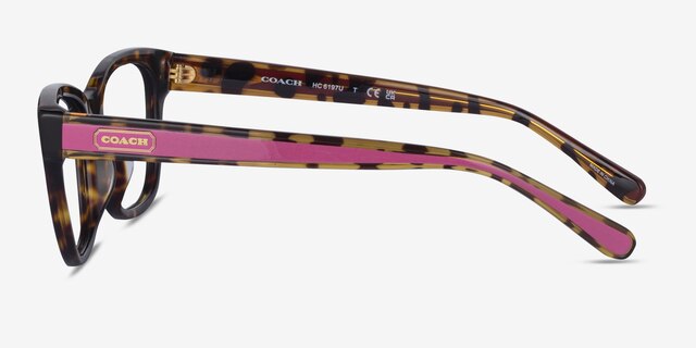 Coach HC6197U Dark Tortoise AcetateEyeglass Frames from EyeBuyDirect, Side View