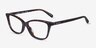Coach HC6206U Dark Tortoise AcetateEyeglass Frames from EyeBuyDirect, Angle View